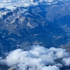 Flugwegposition um 15:44:02: Aufgenommen in der Nähe von 10052 Bardonecchia, Turin, Italien in 5168 Meter